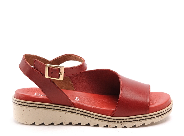 Dorking nu pieds plats femme espe d8771 rouge