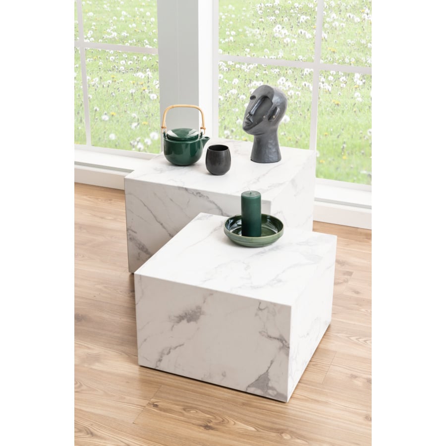 Salontisch Lenni eckig Keramik schwarz 120 x 45 x 70 cm