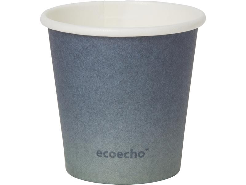BioPak Einwegbecher Urban 55 ml, 50 Stück, Blau Becher aus nachwachsendem Material