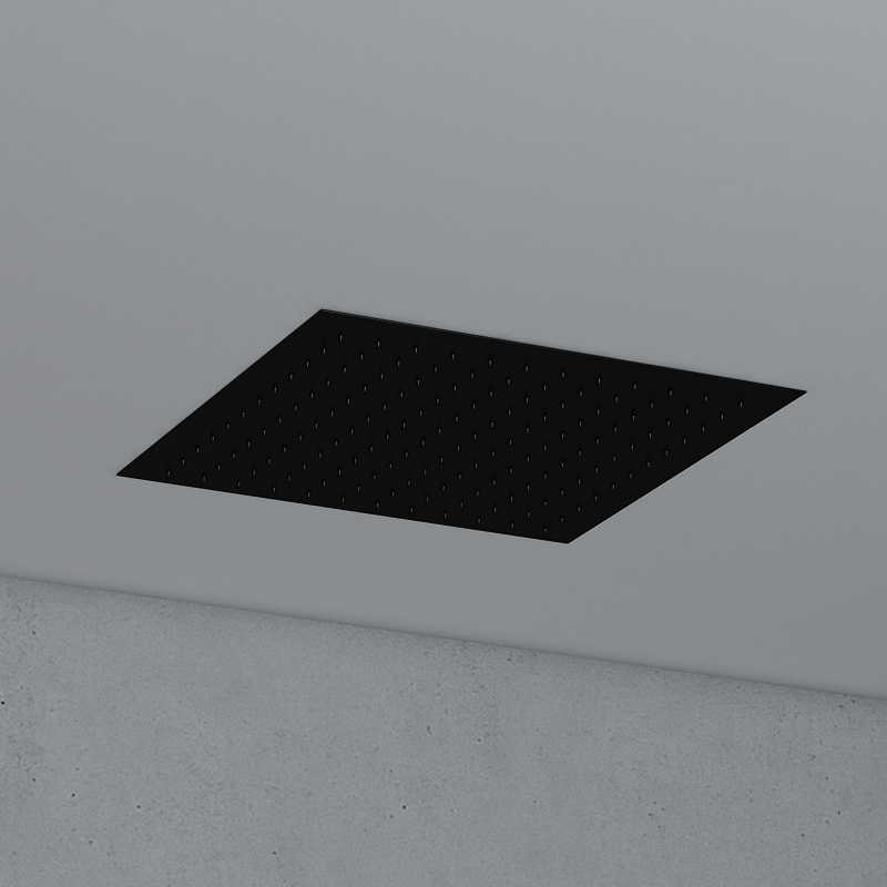 Saniclear Cube plafond inbouw douchekop 30x30cm mat zwart