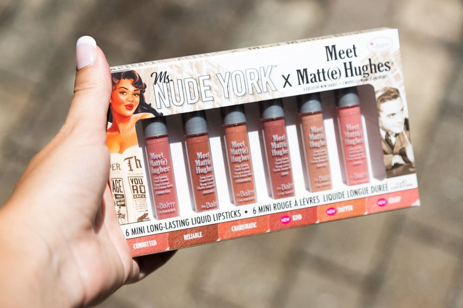 theBalm Meet Matte Hughes Mini Lip Kit Miss Nude York 6x1,2ml