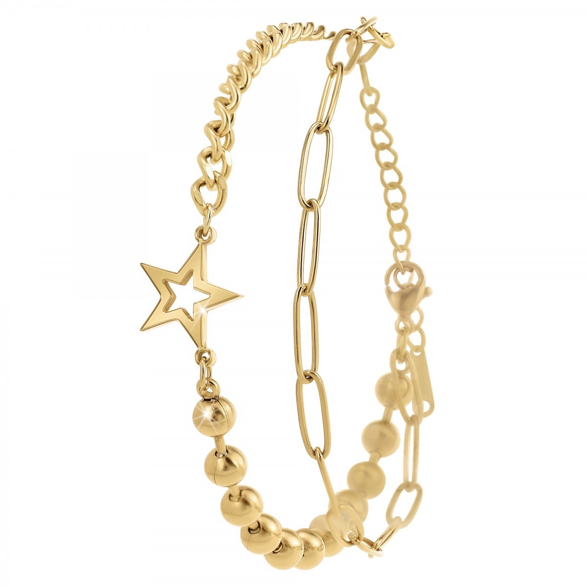 Bracelet étoile par SC Bohème en acier inoxydable
