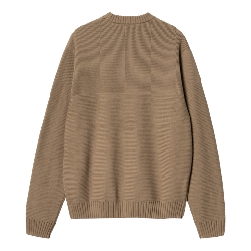 Carhartt WIP Chane Striktrøje, Leather/Gold, L