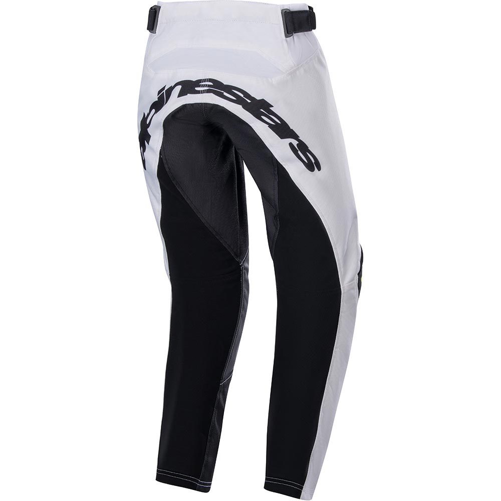 Alpinestars - Pantalon enfant Youth Racer Lucent Blanc / Noir / Jaune fluo
