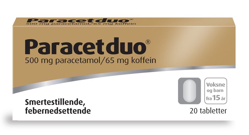 Paracetduo tabletter 500 mg/65 mg