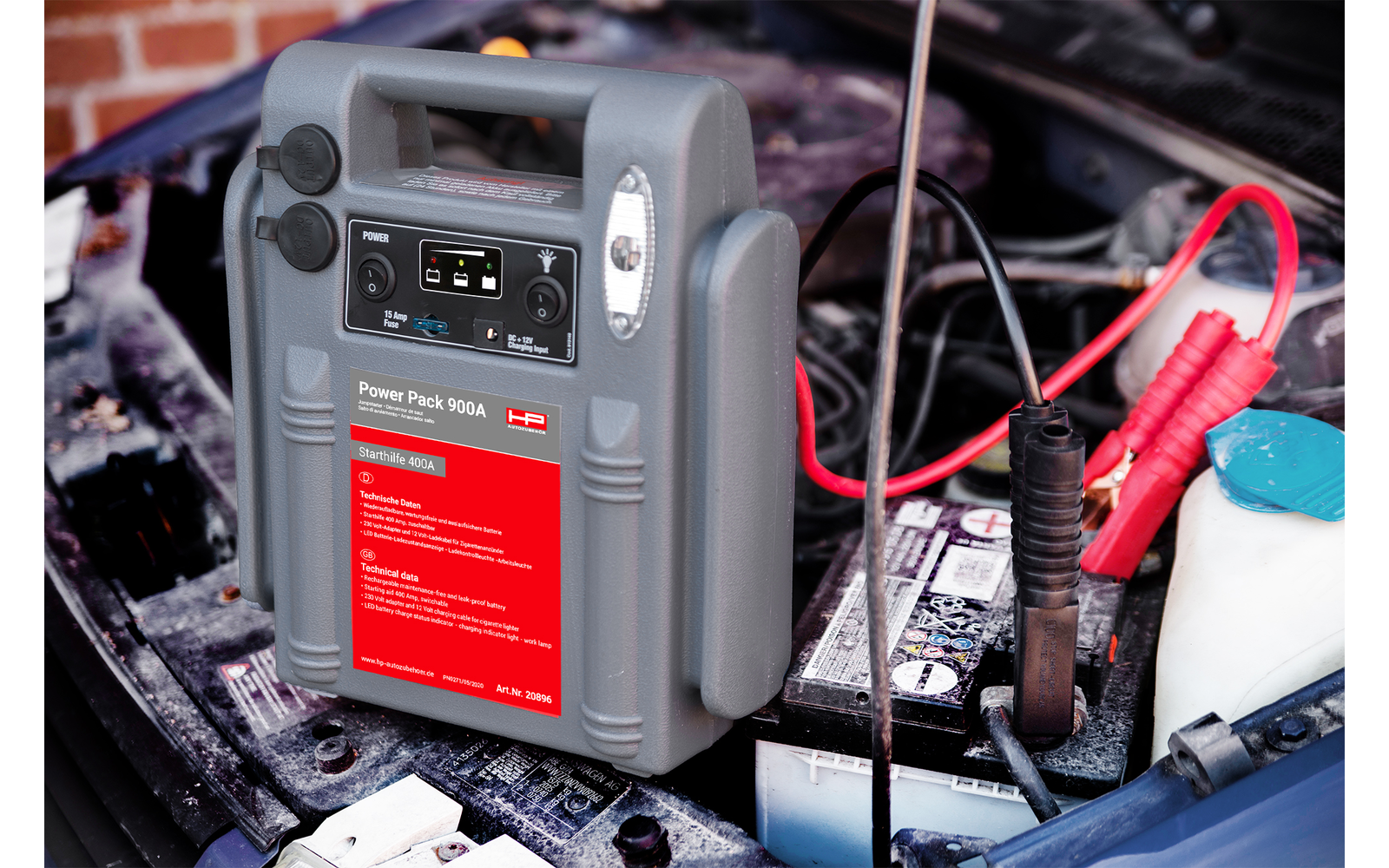 HP Autozubehör Power Pack 900A 17Ah 12V