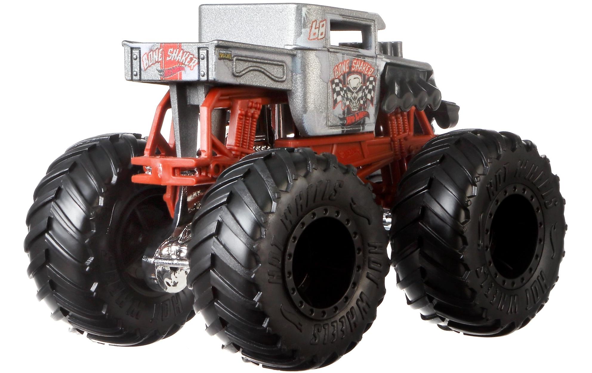 Monster Trucks 1:64 Die-Cast 2er-PackSpielzeug-Truck zum Sammeln mit grossen Rädern