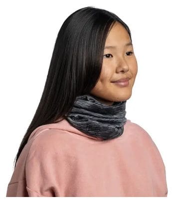 Tour de Cou Buff Merino Lightweight Enfant Multistipes Noir
