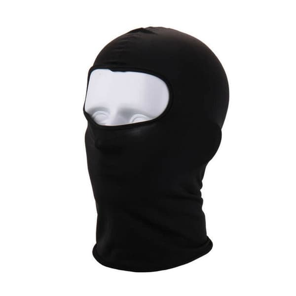 Balaclava for sykling og andre utendørssporter, svart