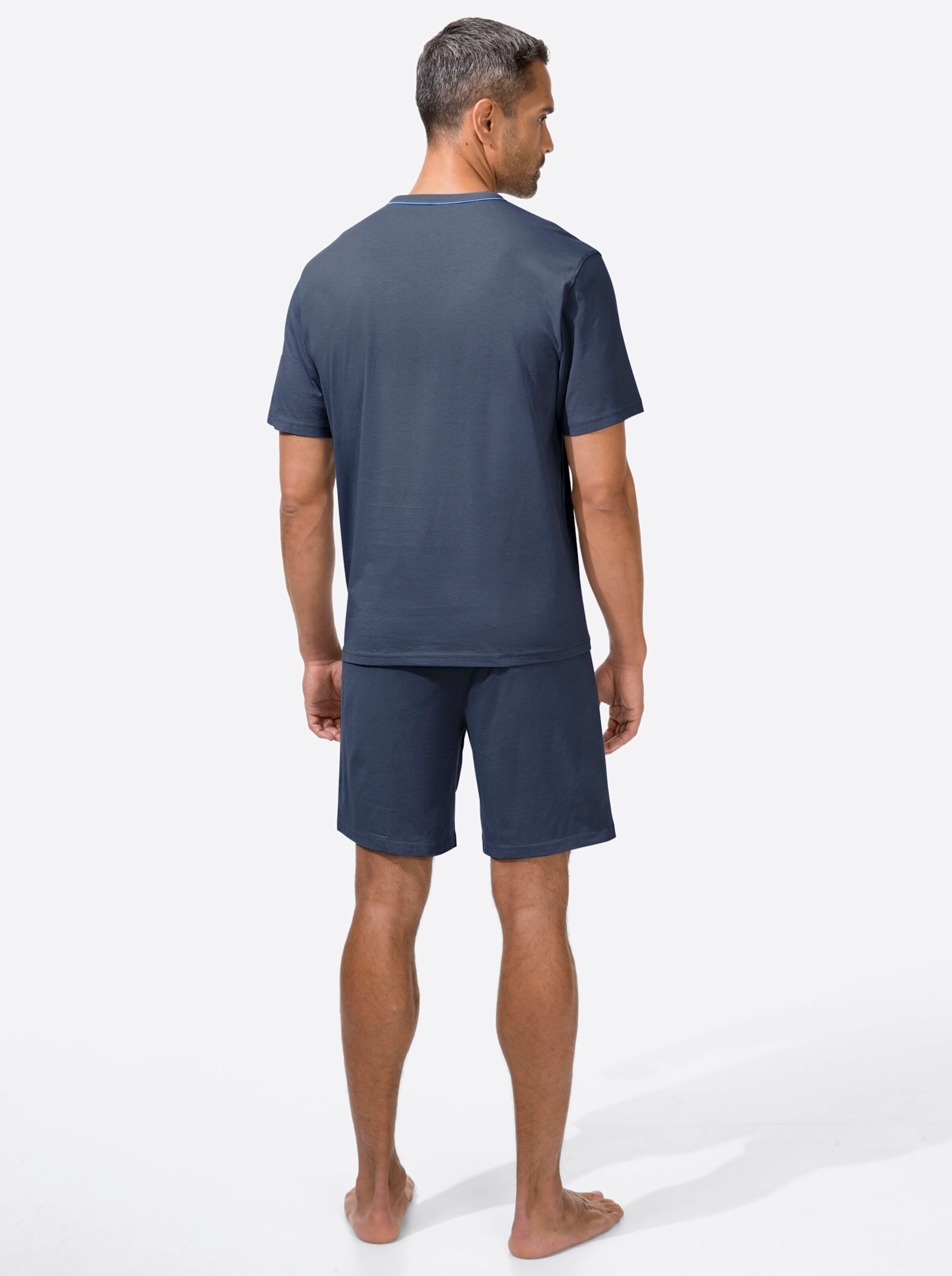 wäschepur men Shortys in grau + marine
