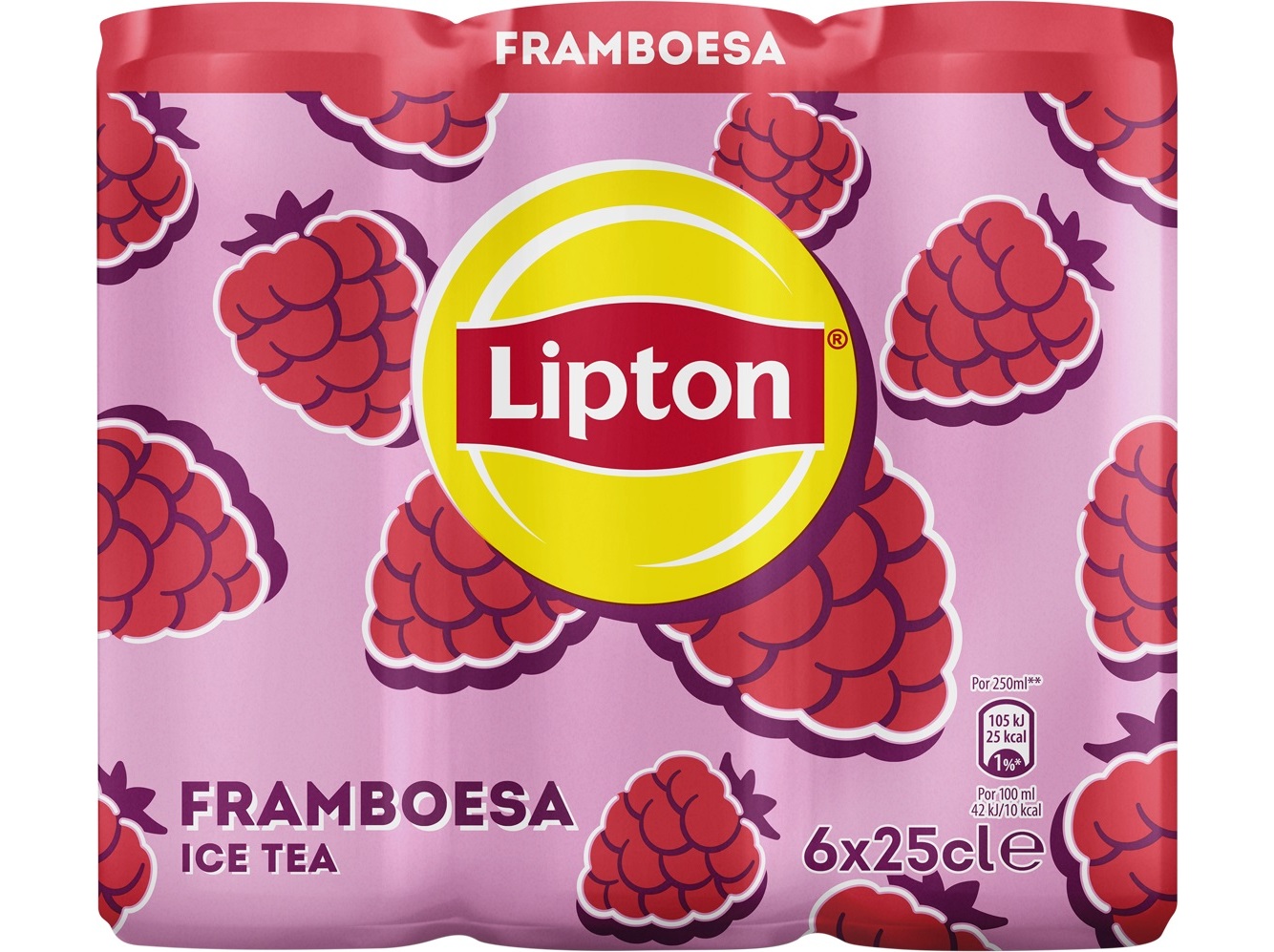 ICE TEA LIPTON FRAMBOESA 6X0.25 L