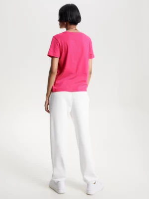 Camiseta de gola redonda com logo