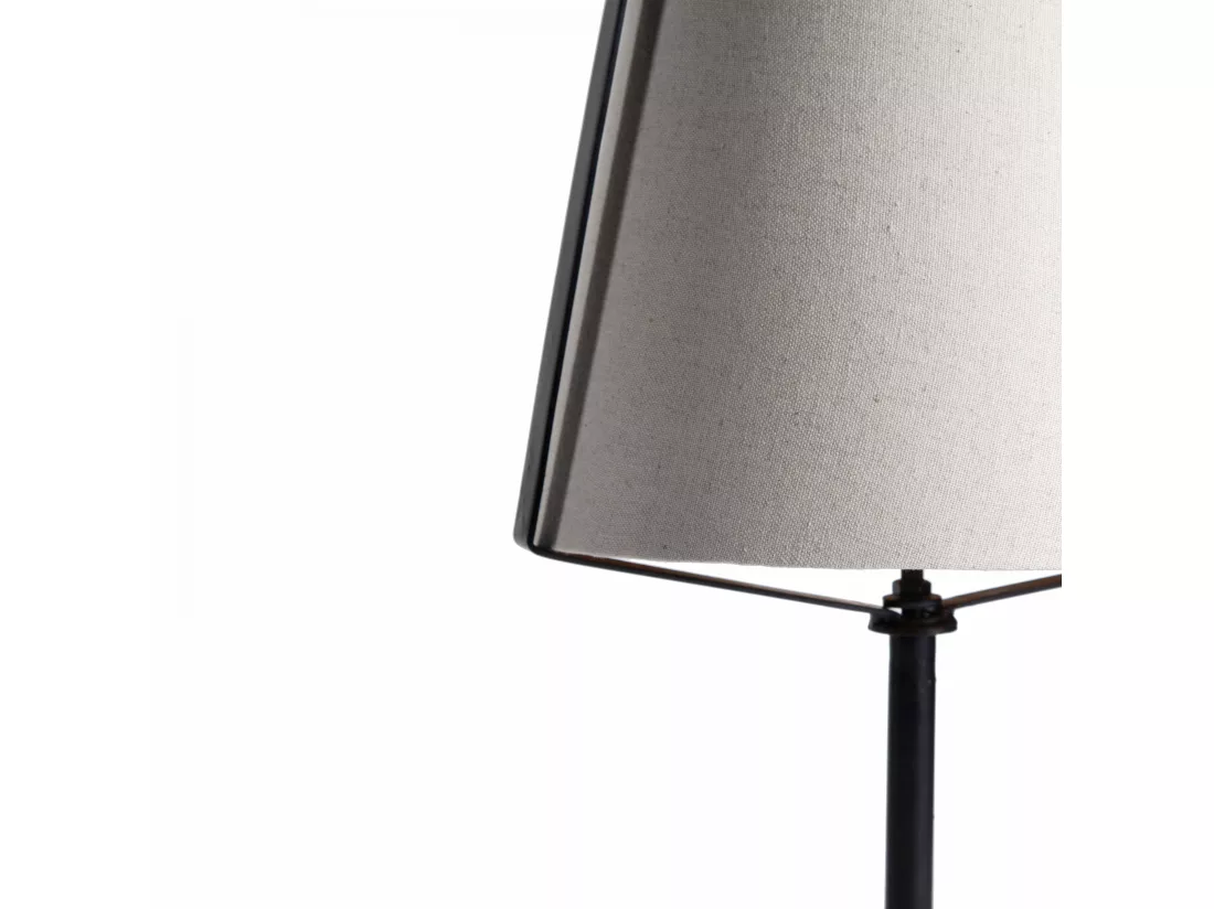 Lampe à poser design avec abat-jour en lin