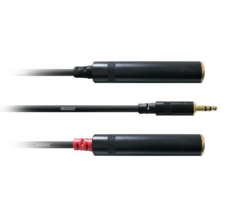 Audio-Kabel 3.5 mm Klinke - 6.3 mm Klinke 0.3 mY-Kabel