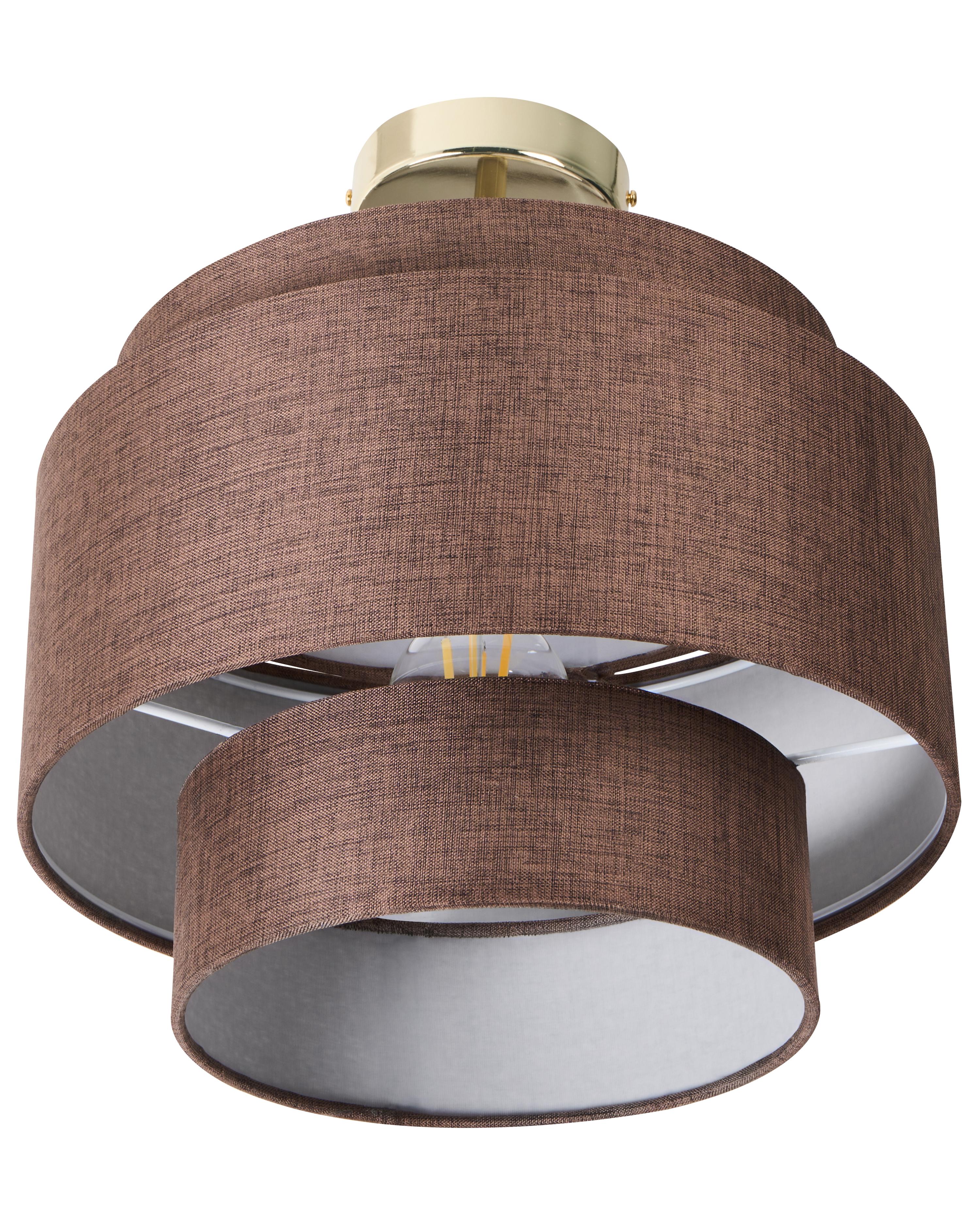 Hanglamp LUKAGO Linnen Bruin
