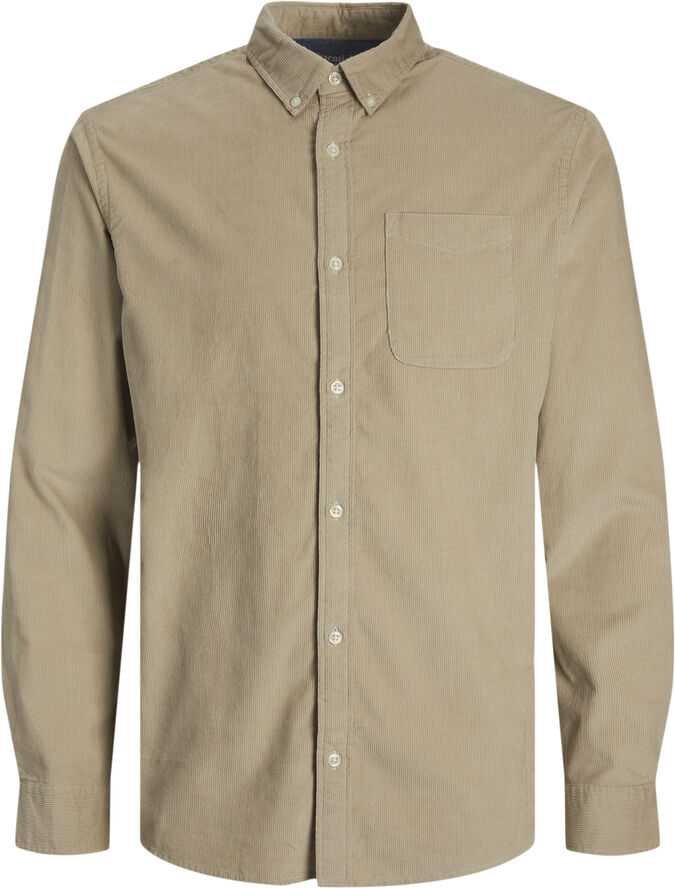 Jack & Jones JJECLASSIC CORD SHIRT LS SN Crockery