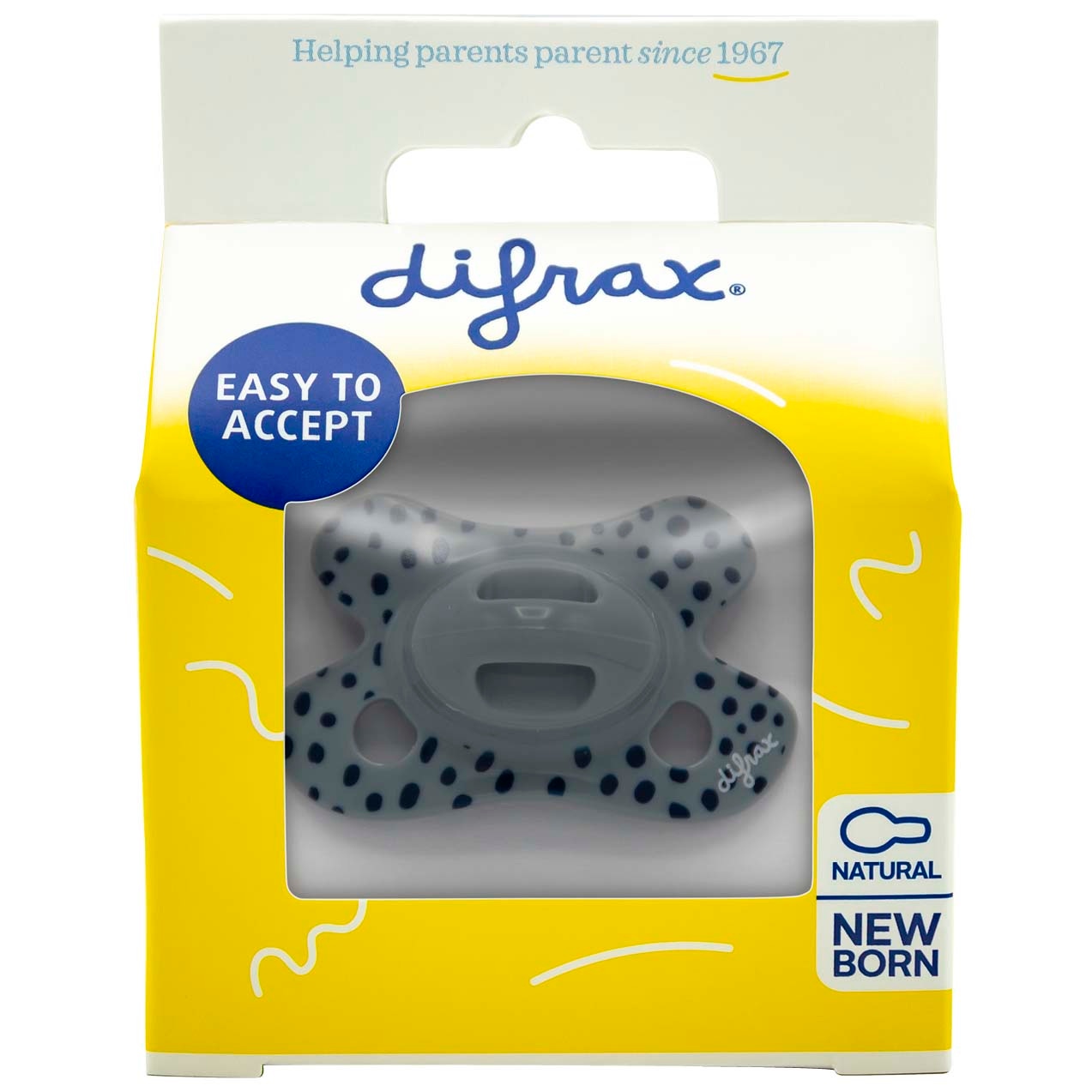 Difrax Fopspeen newborn blauw