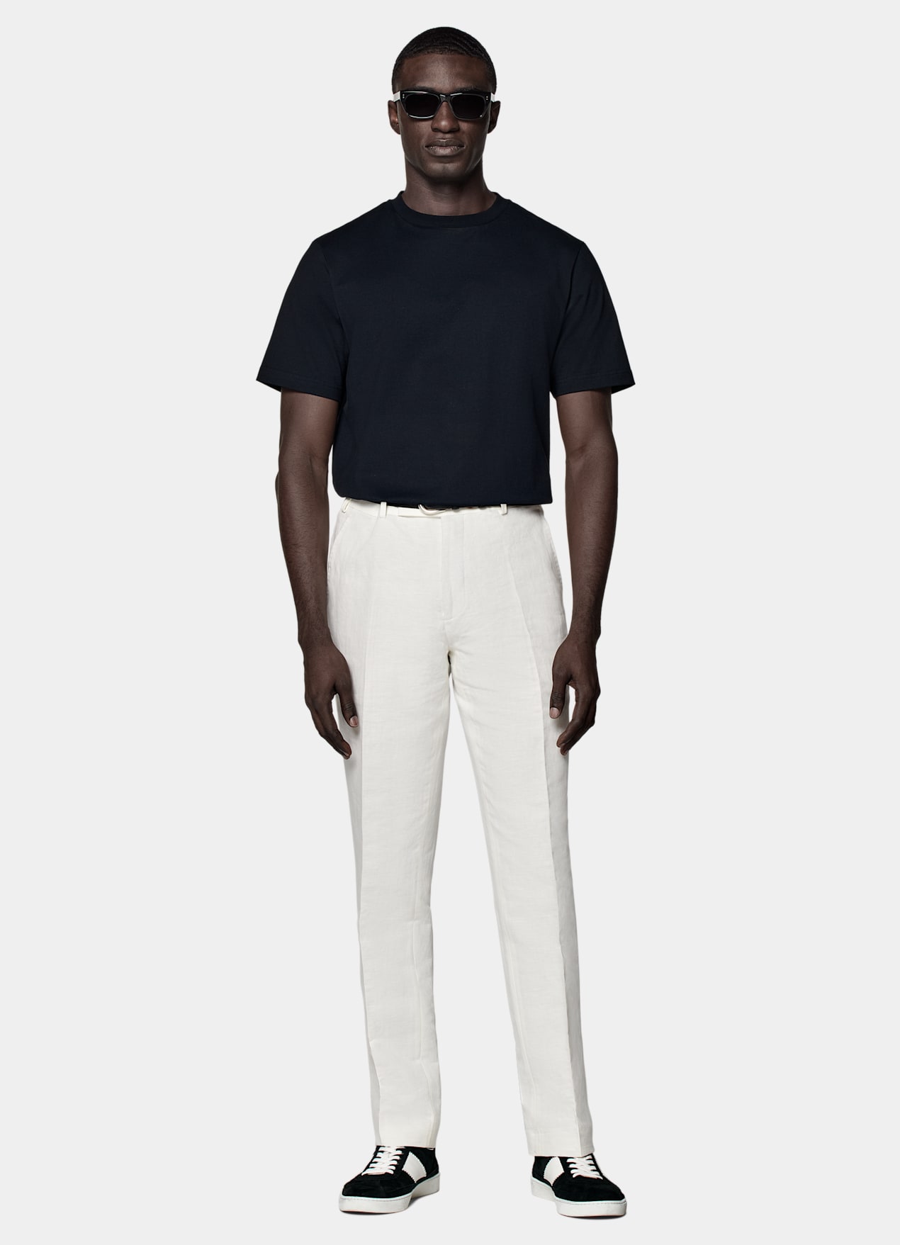 Pantalon Straight Leg blanc cassé