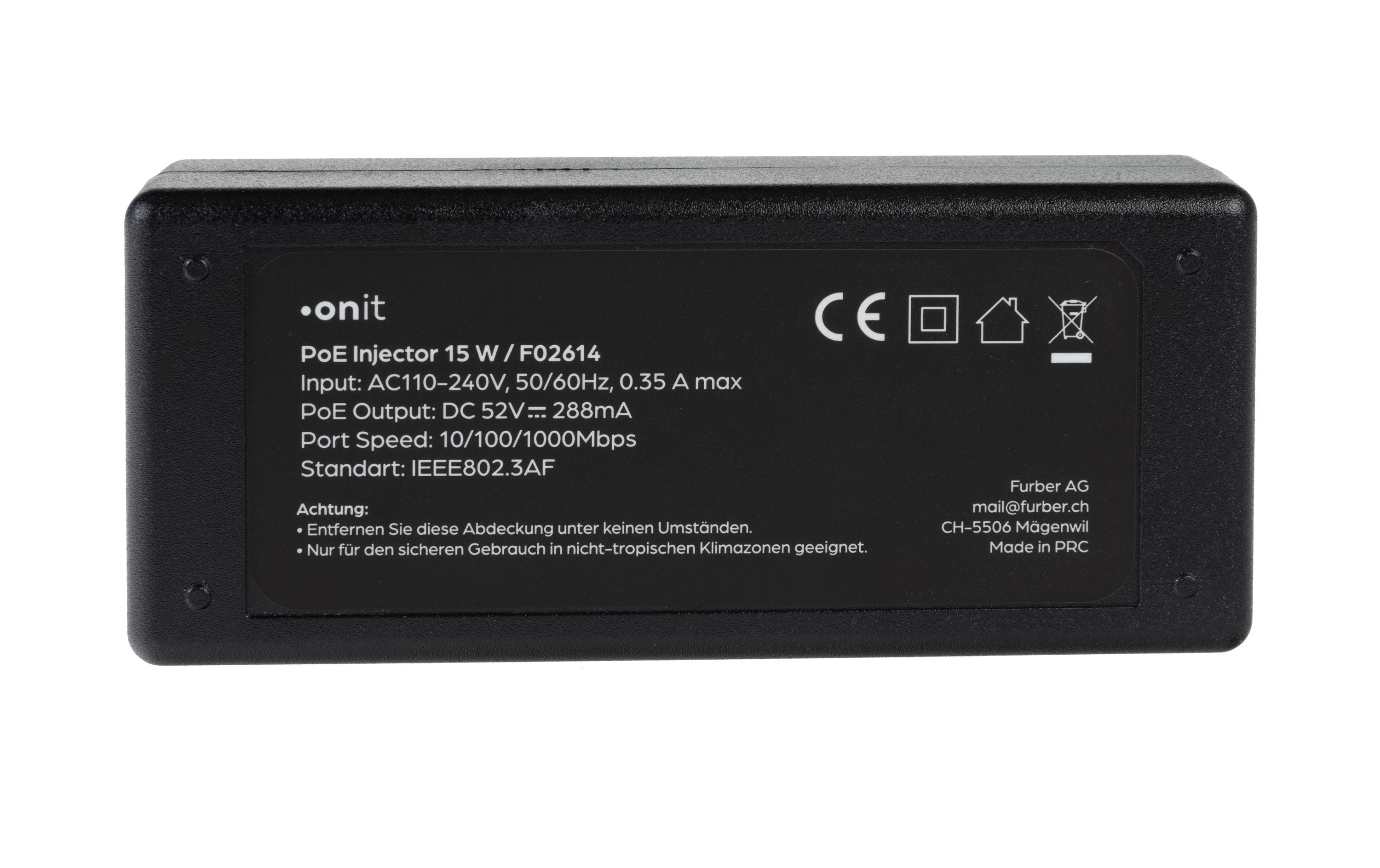 PoE Injector 15 WPower-over-Ethernet-Adapter