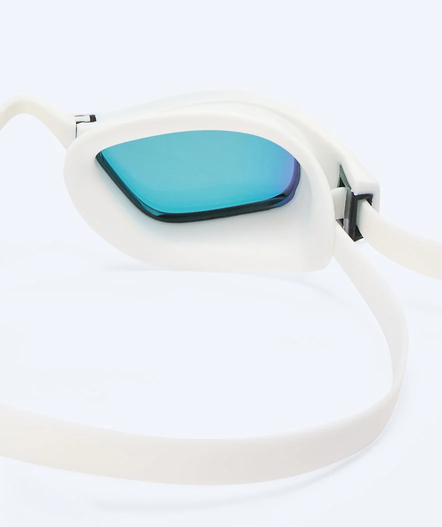Watery Elite svømmebriller - Storm Racer Mirror - Hvid/guld