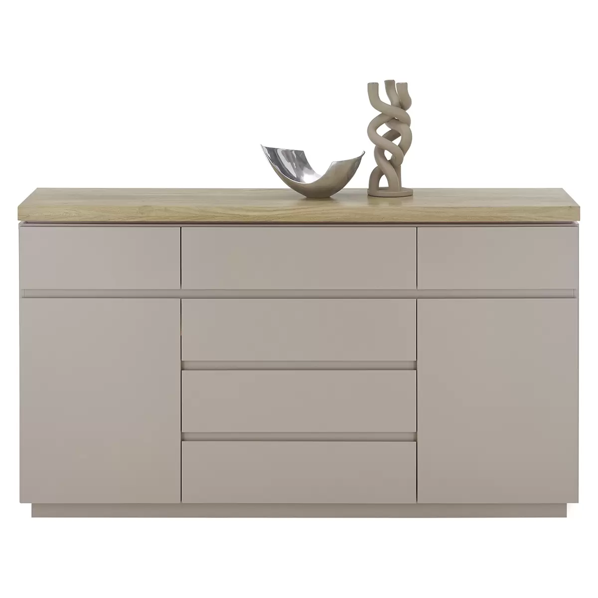 Sideboard Palamos Eiche,hellgrau,taupe