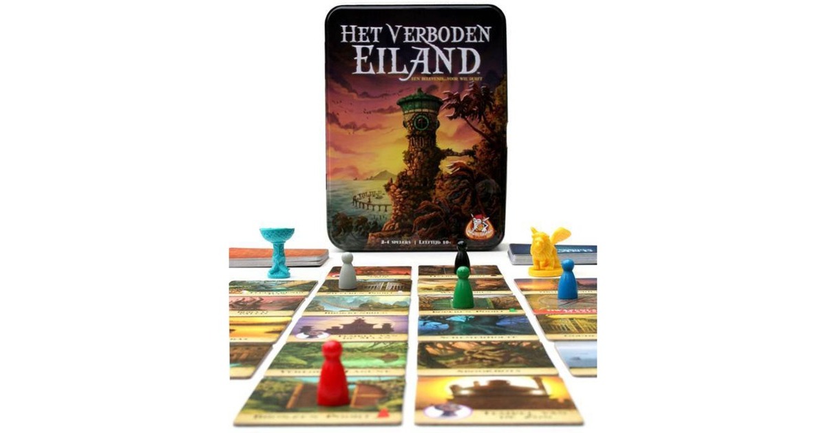 White Goblin GamesHet Verboden Eiland Bordspel  (Nederlands, 2 - 4 spelers, 30 minuten, Vanaf 10 jaar)