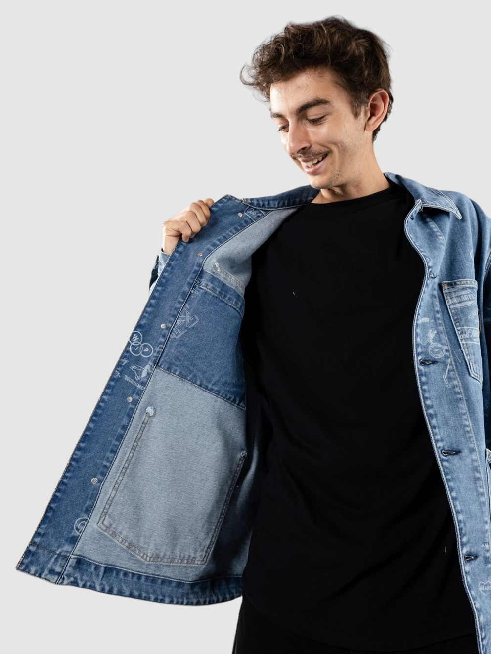 Carhartt WIP Stamp Jacket stamp print/blue