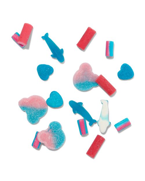 bonbons assortis bleu magique 200g