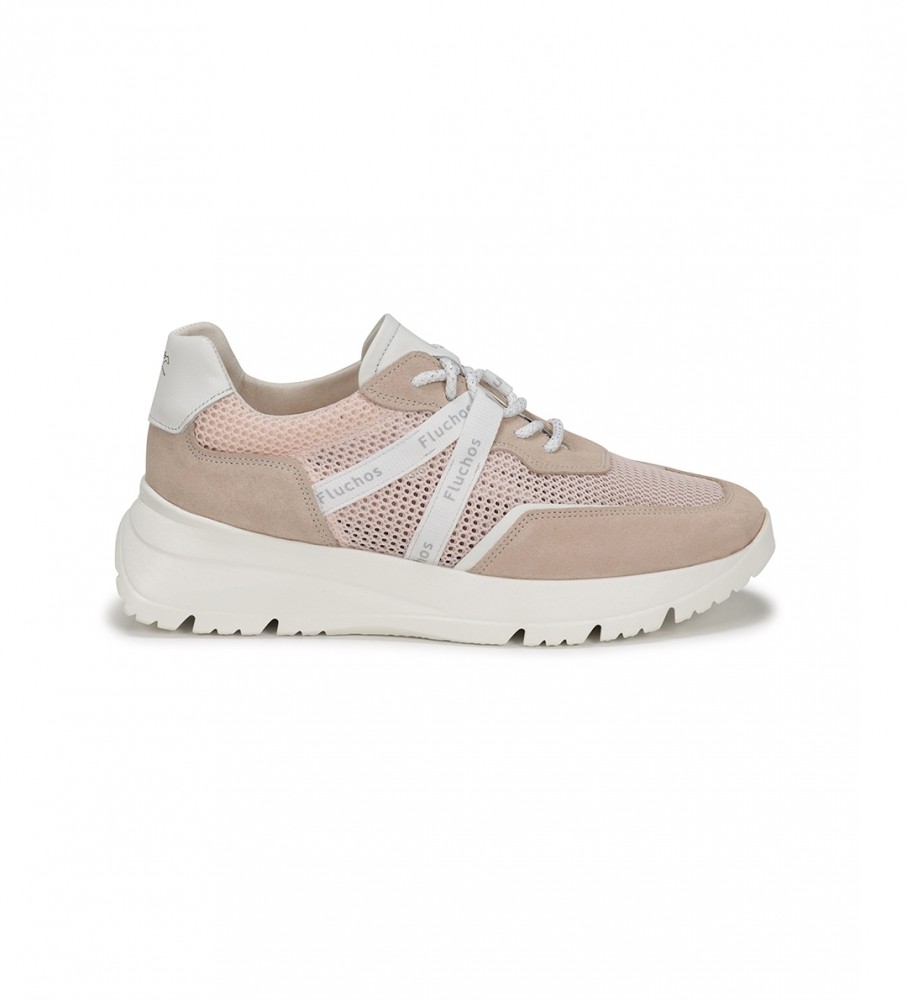 Tênis Fluchos Era F1683 Rosa - Salto Anabela de 5cm -