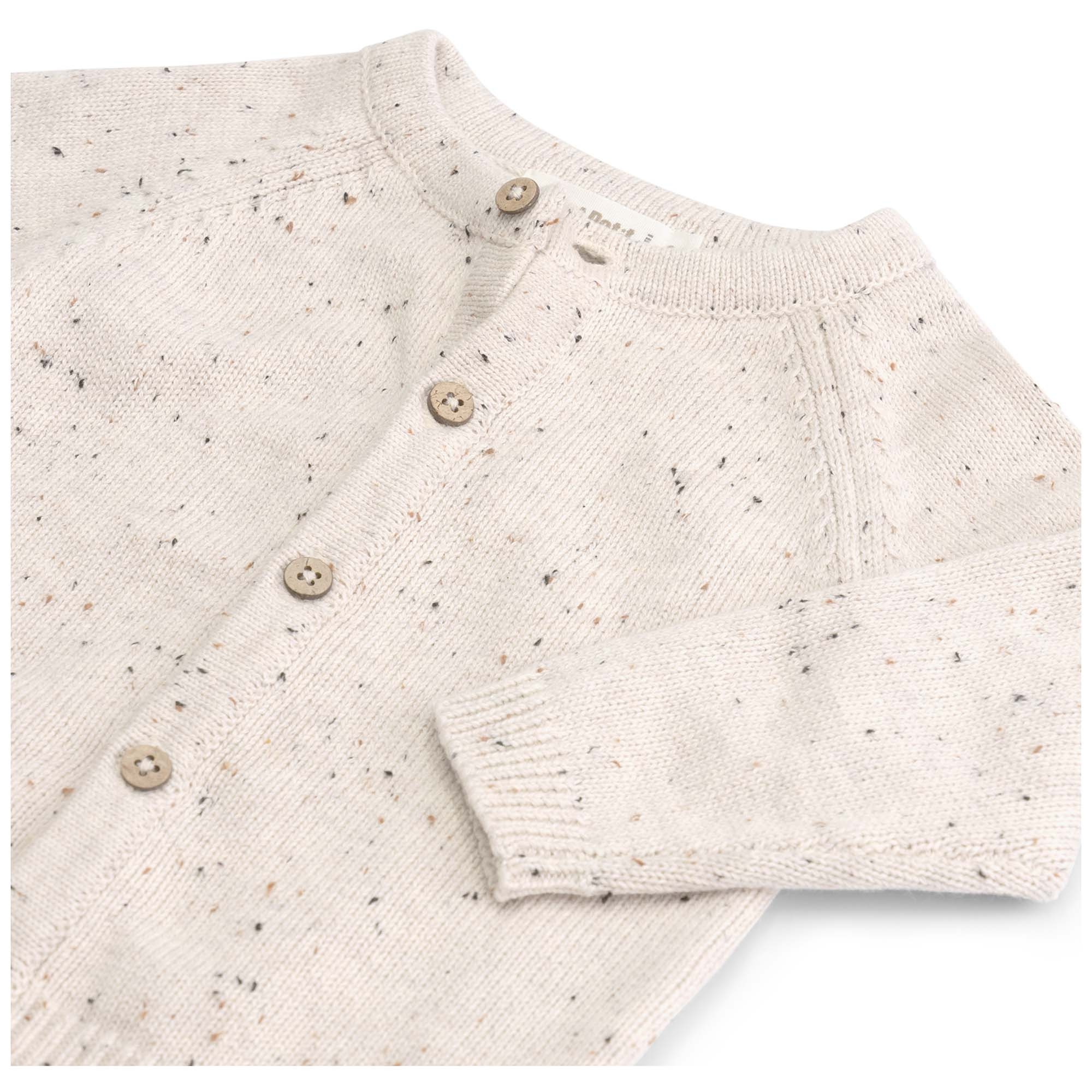 Sweet Petit Mini vest lange mouwen melee beige