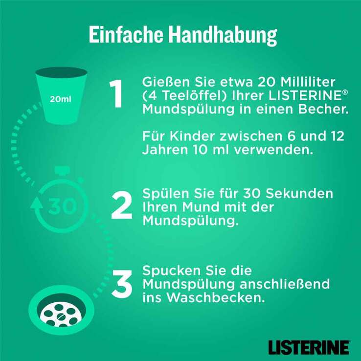 Listerine Clean & Fresh Mundspülung, 500 ml