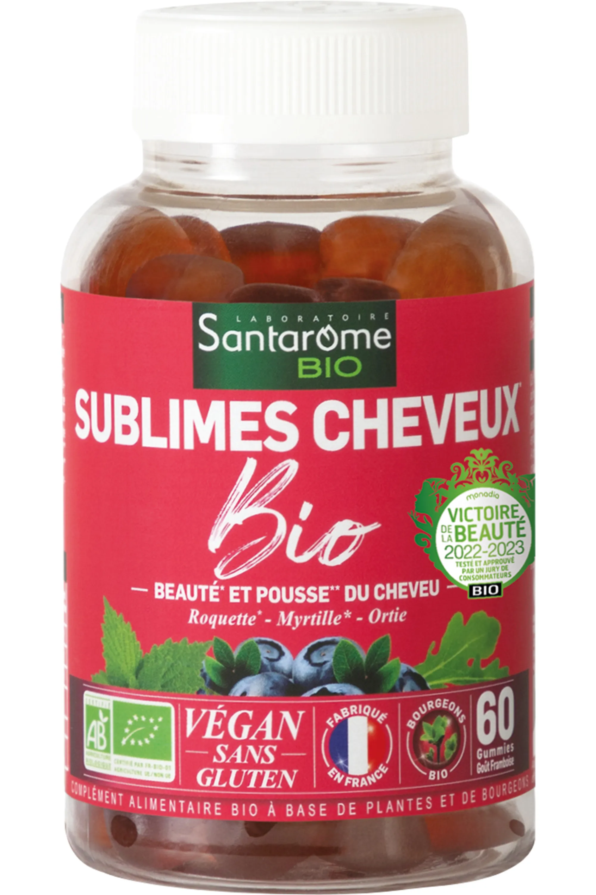 Santarome BIO Gummies Sublimes Cheveux bio-150 g