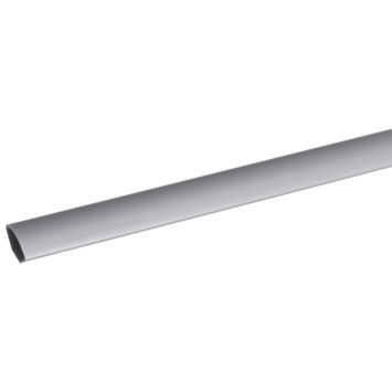 Kwartrond profiel kunststof RVS look zelfklevend 14x14mm 260cm