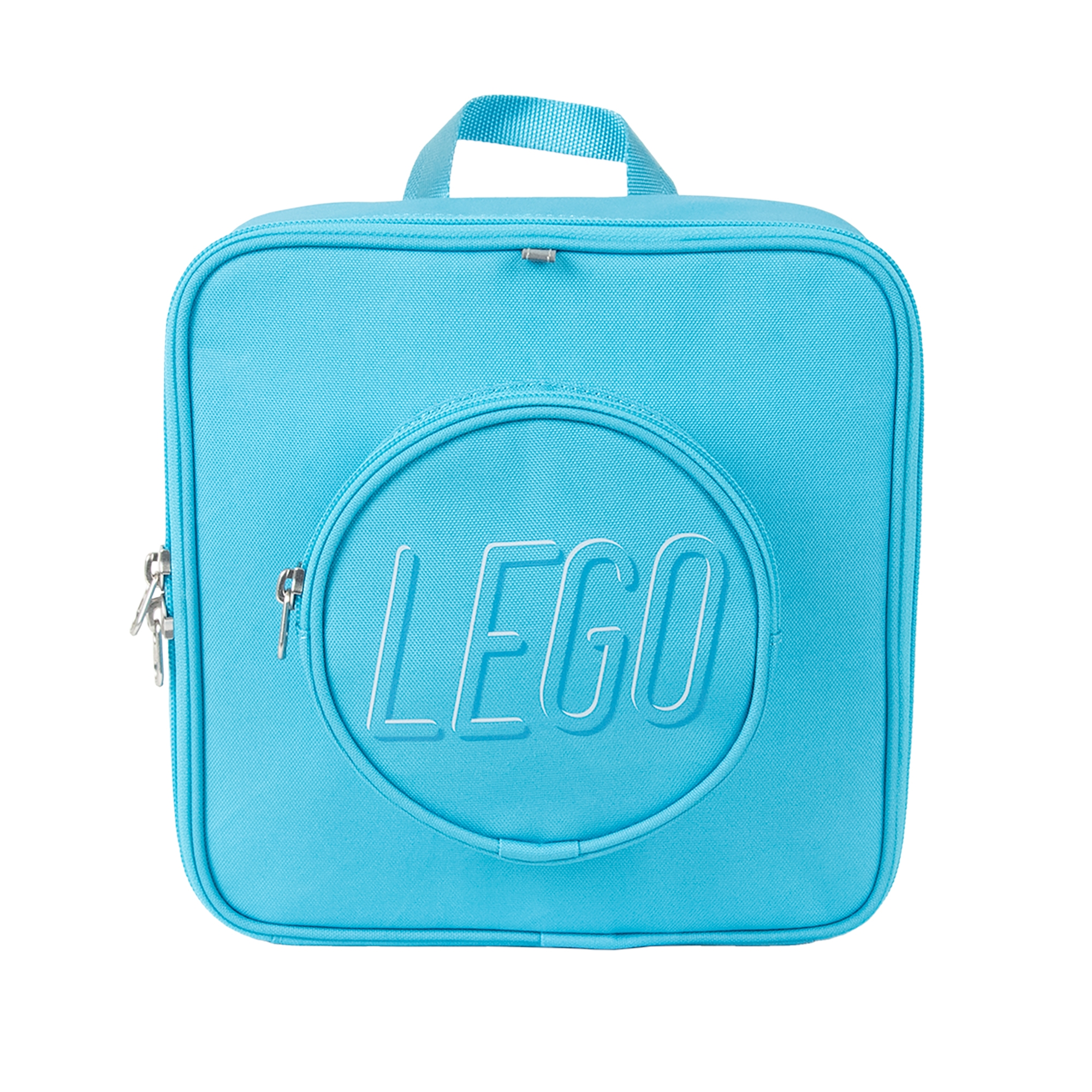 Mochila pequena turquesa em formato de tijolo 5006489