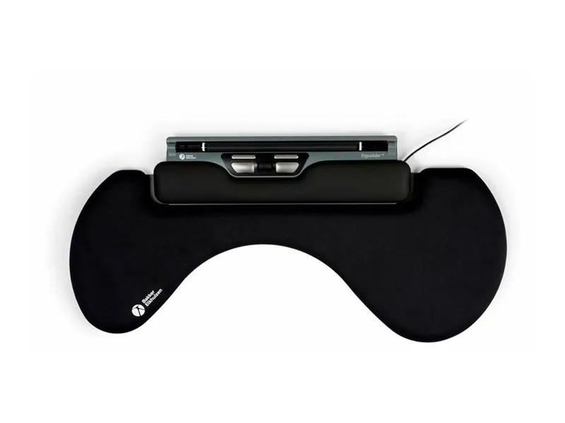 Bakker Elkhuizen ErgoSlider Plus - Central pegeenhed - ergonomisk - universel - højre- og venstrehåndet - laser - 5 knapper - kablet - USB - sort, mørkegrå, gul