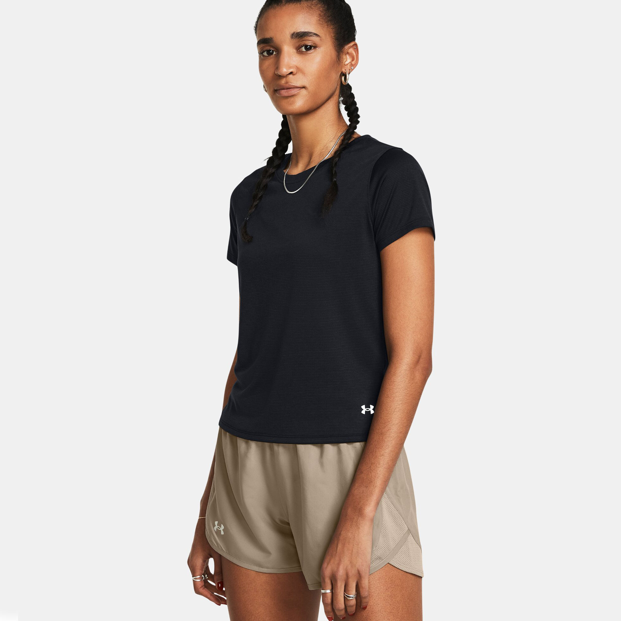 Under Armour Streaker SS Maillot De Course Femmes - Noir