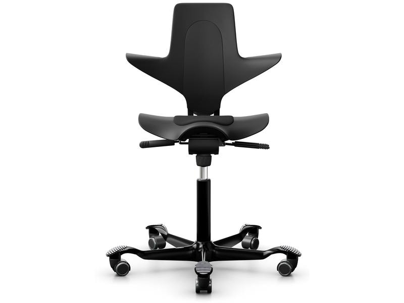 HÅG Bürostuhl Capisco Puls 8010 Kids Schwarz Höhenverstellbarer, ergonomischer Arbeitsstuhl für Kinder