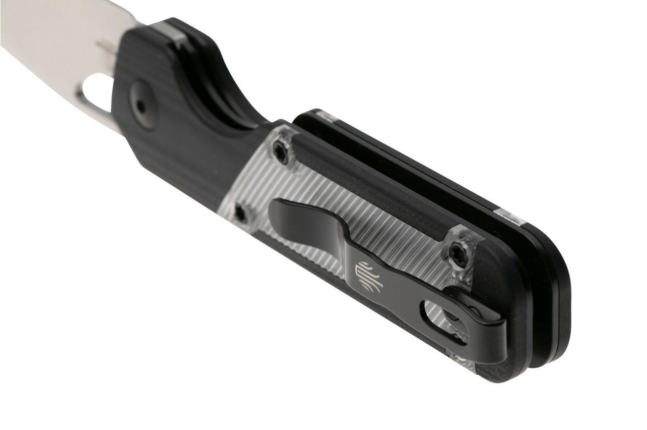 Kizer Vanguard Mini Militaw V3634SA3 Liner Lock, Satin Nitro-V, Black G10, Acrylic Inlay, zakmes, Jonathan Styles design