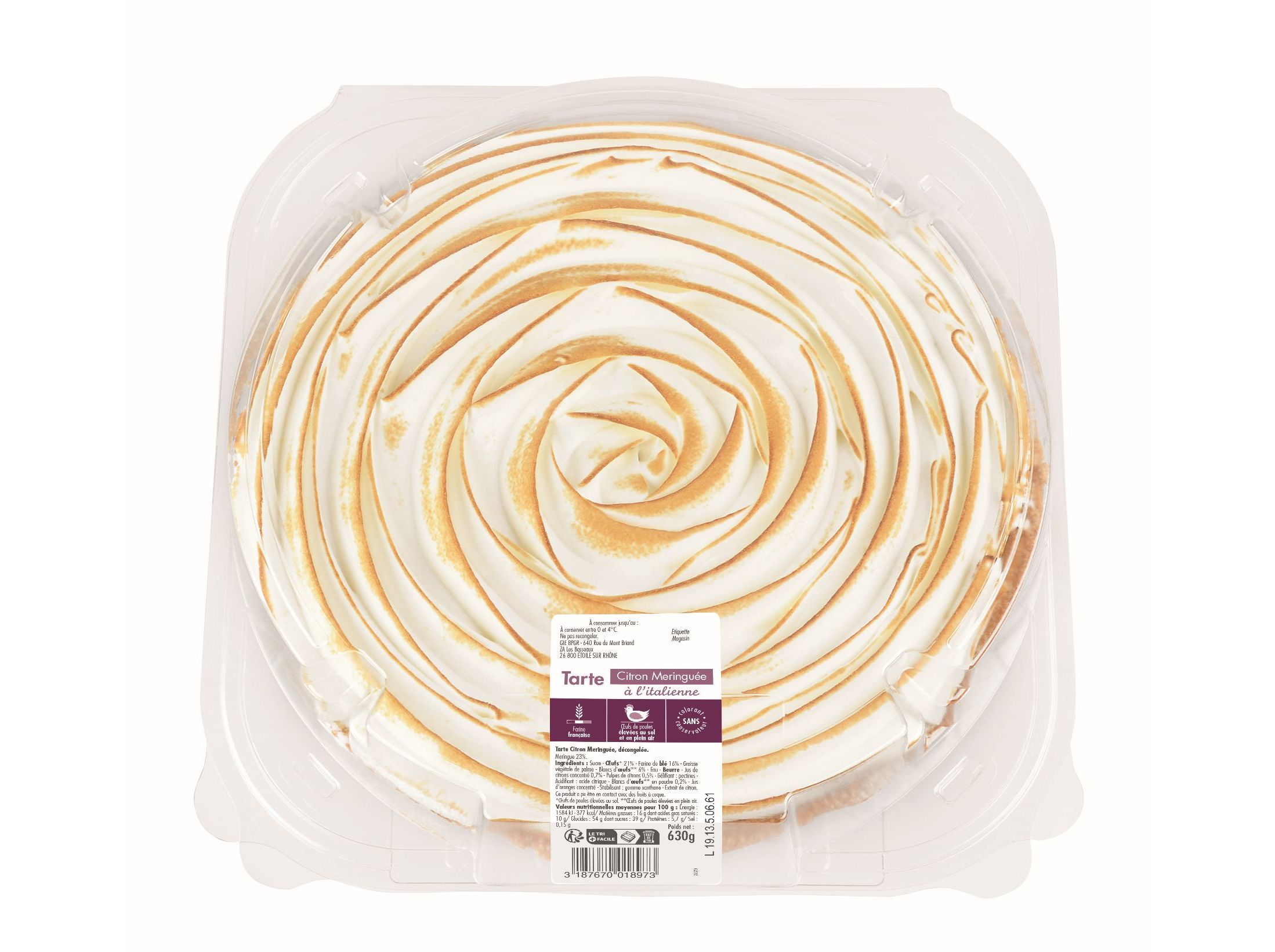 TARTE LIMÃO MERENGAGA 630G