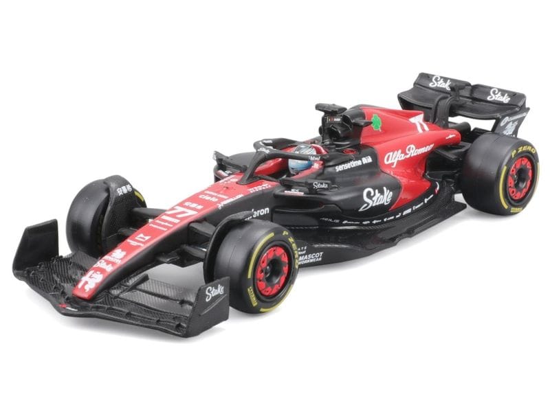 BBurago Alfa Romeo F1 Team Stake C43 Bottas 2023 1:43 Sammlermodell im Massstab 1:43