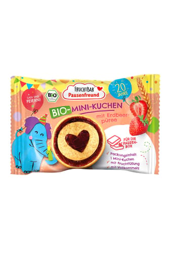 Fruchtbar Pausenfreund Bio-Mini-Kuchen mit Erdbeerpüree- Limitierte Edition