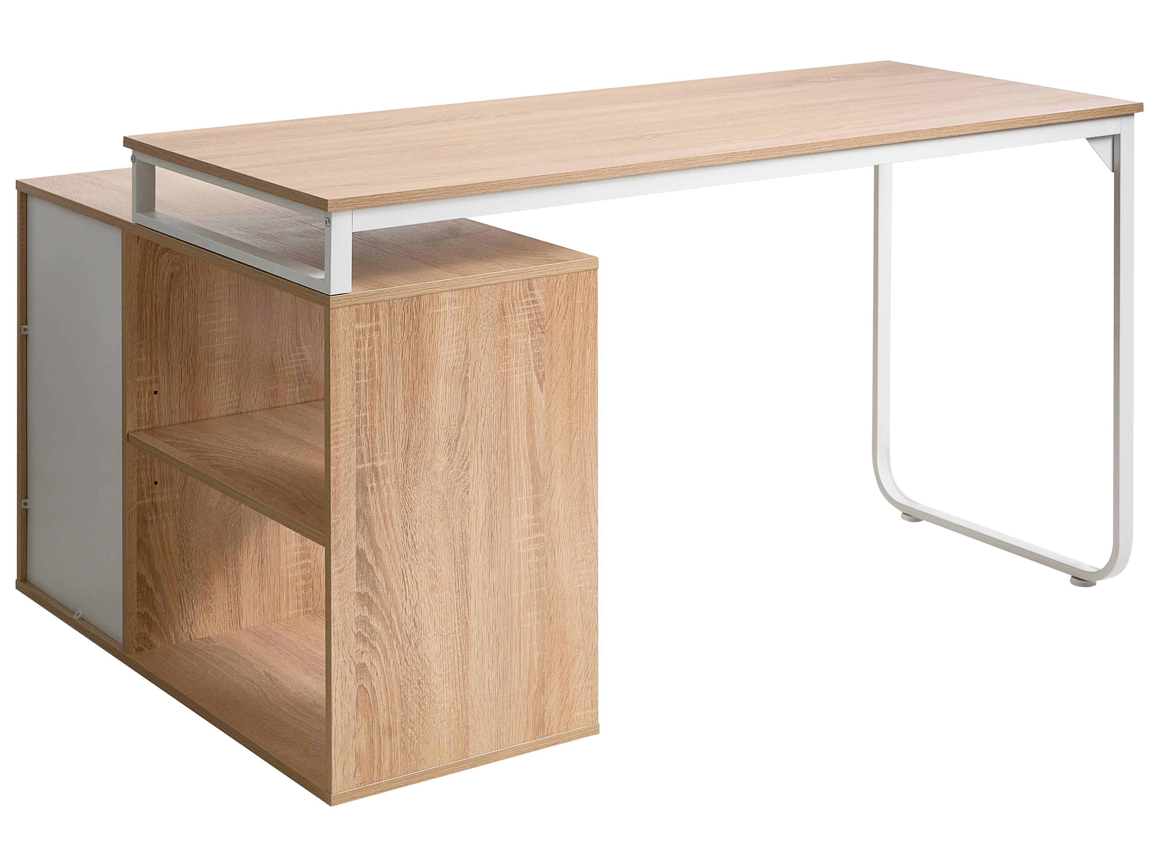Hoekbureau SOGNE Lichtbruin 140 cm 100 cm