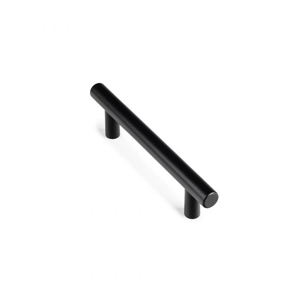 Rei Blíster com 4 Puxadores para Móveis Tipo Asa. Fabricado em Inox e Acabamento Preto Mate. Mod. 891h Entre Pontos 96mm. - 68535