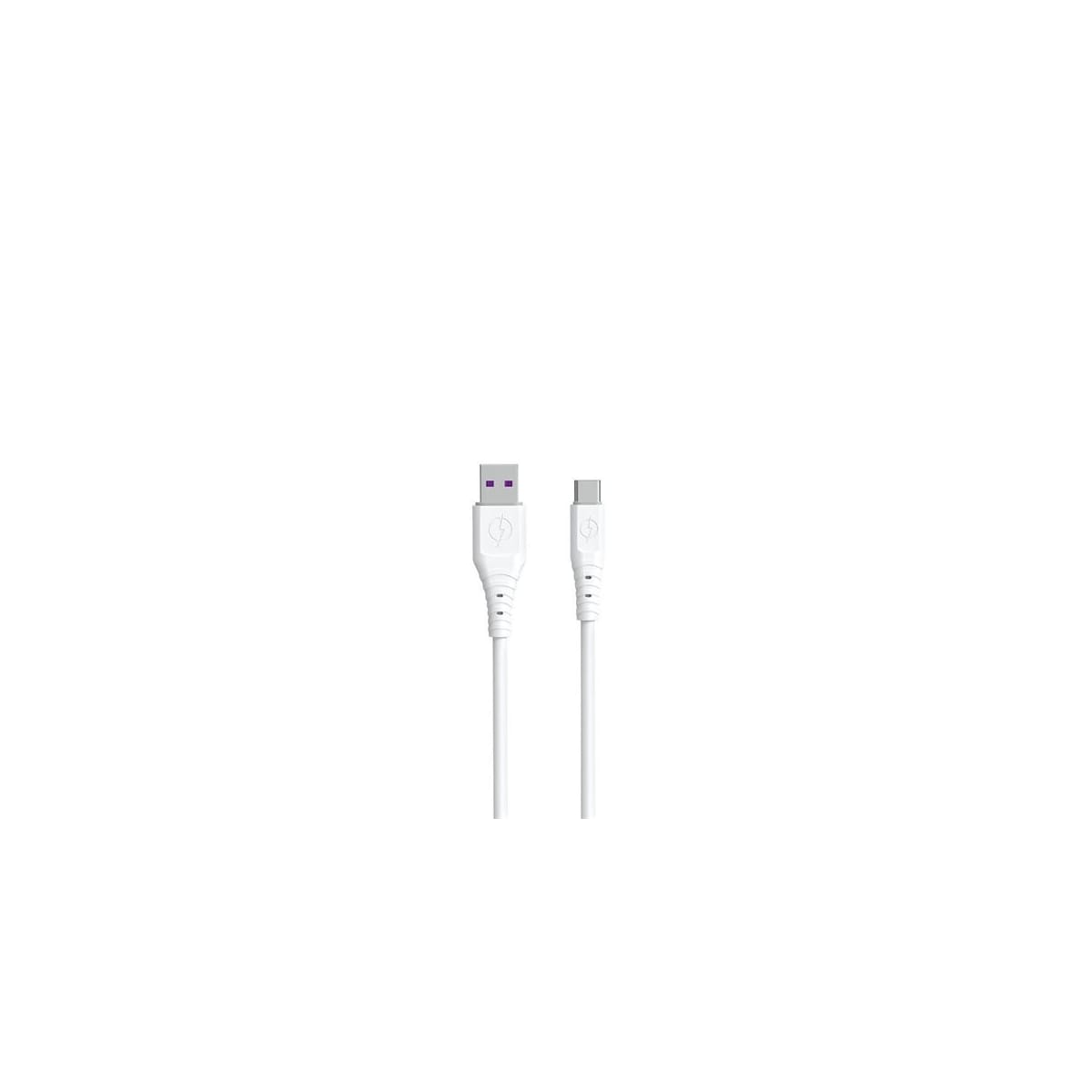 Dudao USB-kabel - USB til USB-C 6A 1m - Hvit