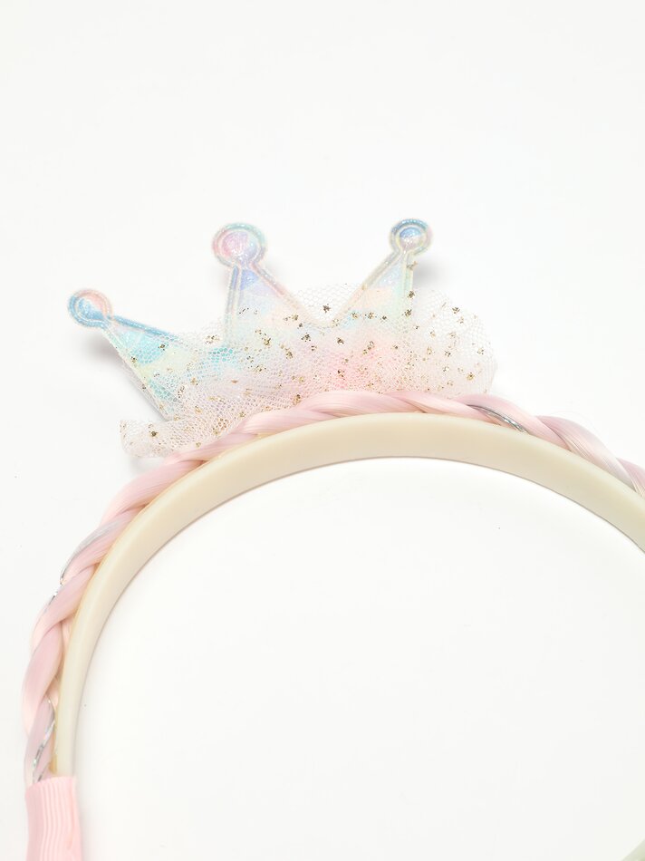 Tiara com trança e coroa - Vários