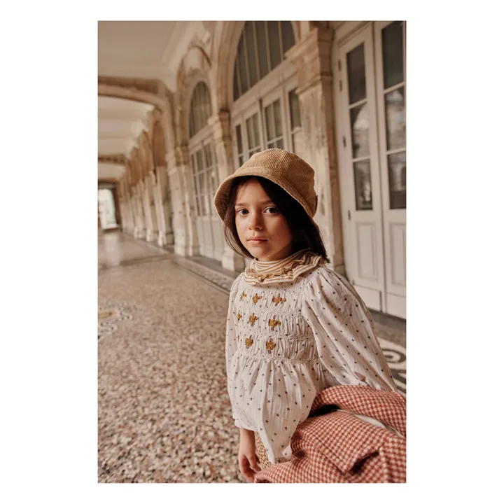 Emile et Ida Sous-Pull Coton et Laine Rayé | Beige