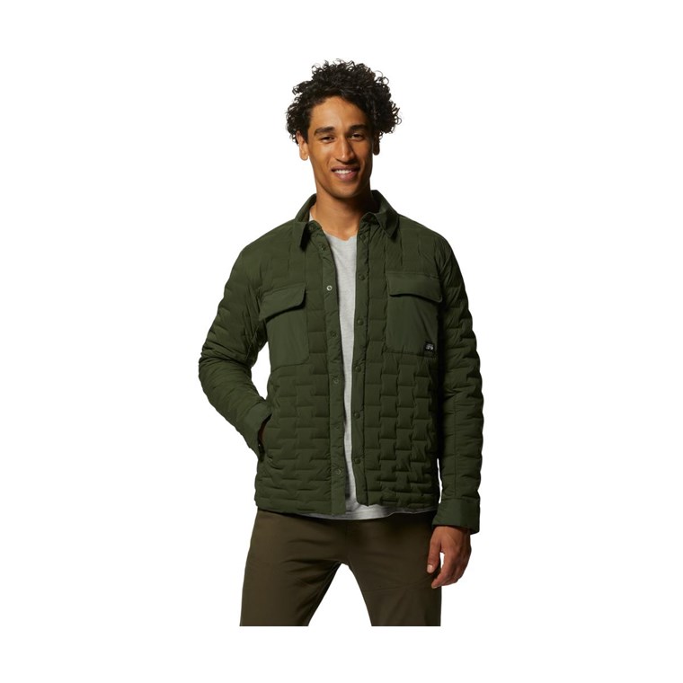 Mountain Hardwear Stretchdown Light Shacket Men Surplus Green