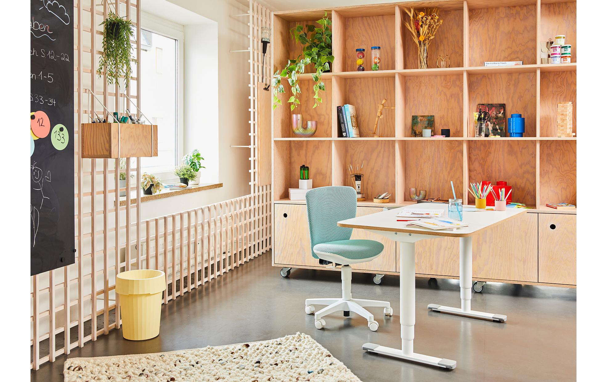 Kinder Bürostuhl Sitness HomeS'Cool, Mint<br>So macht das Lernen erst richtig Spass