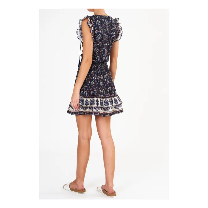 M.A.B.E. Robe Imprimée Seren | Bleu foncé