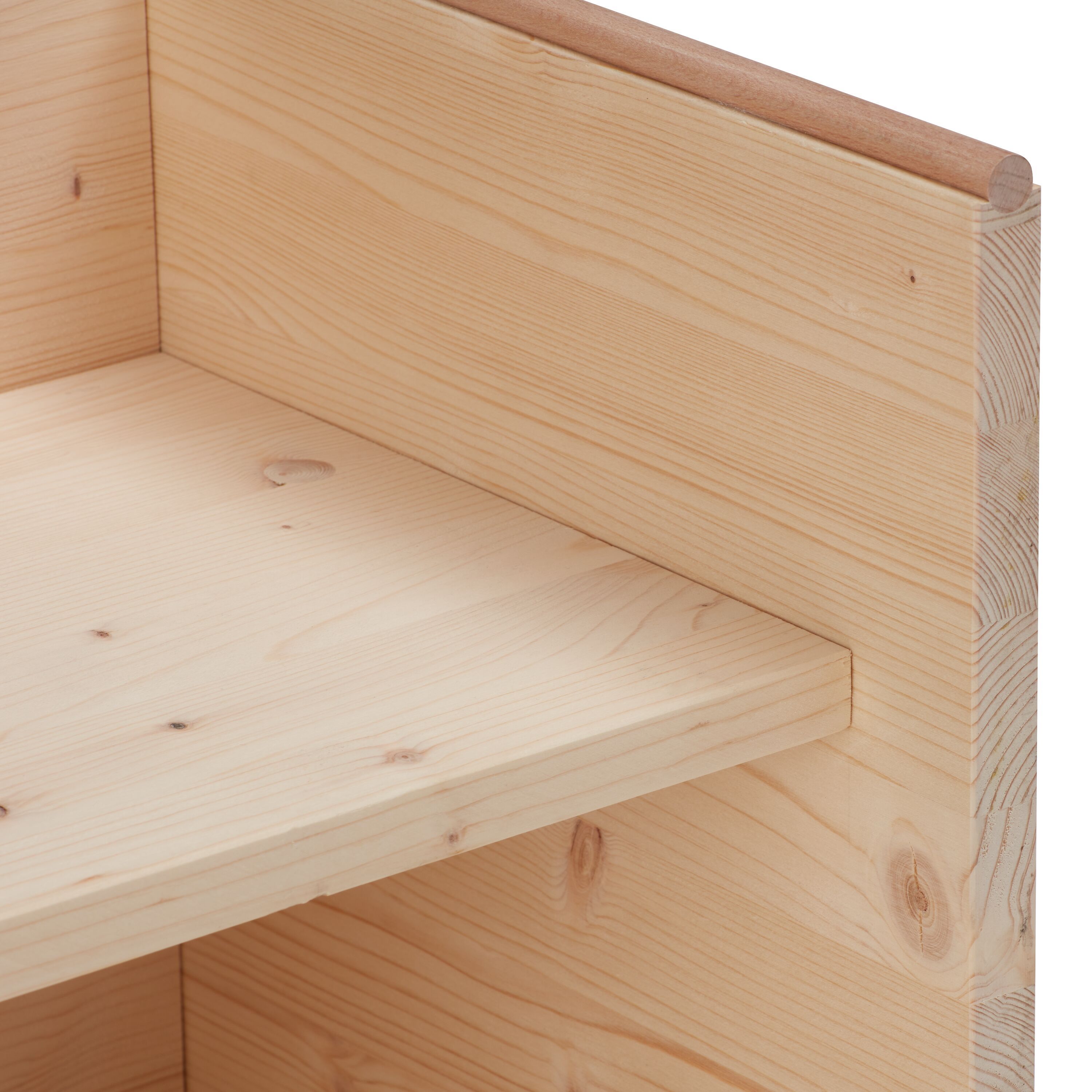 JON Kinder-Stapelbank - Natur roh / B: 63.0 cm x T: 29.5 cm x H: 30.5 cm